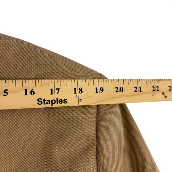 Turnbury Tan Sport Coat Mens 44R Silk Wool Blend 2 Button Blazer Jacket Lined